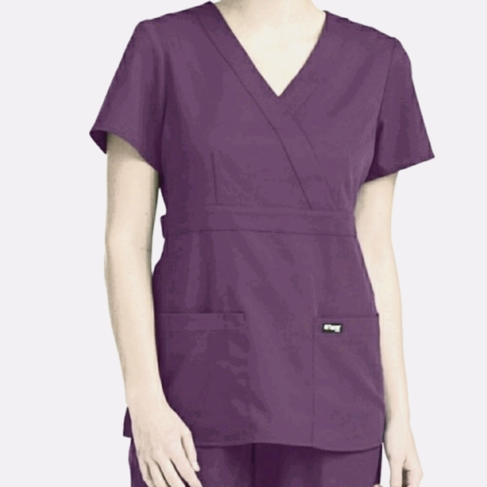 Grey's Anatomy Scrub Set (Eggplant) EUC